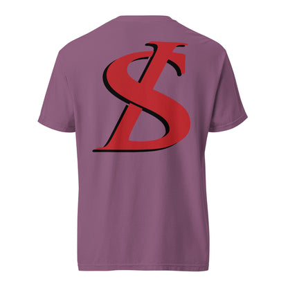 Short-Sleeved Cotton Red Logo T-Shirt