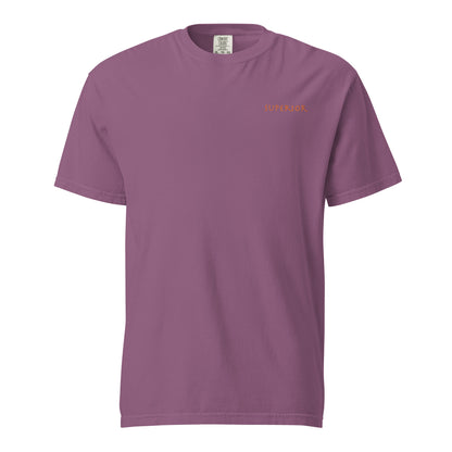 Short-Sleeved Cotton Orange Logo T-Shirt