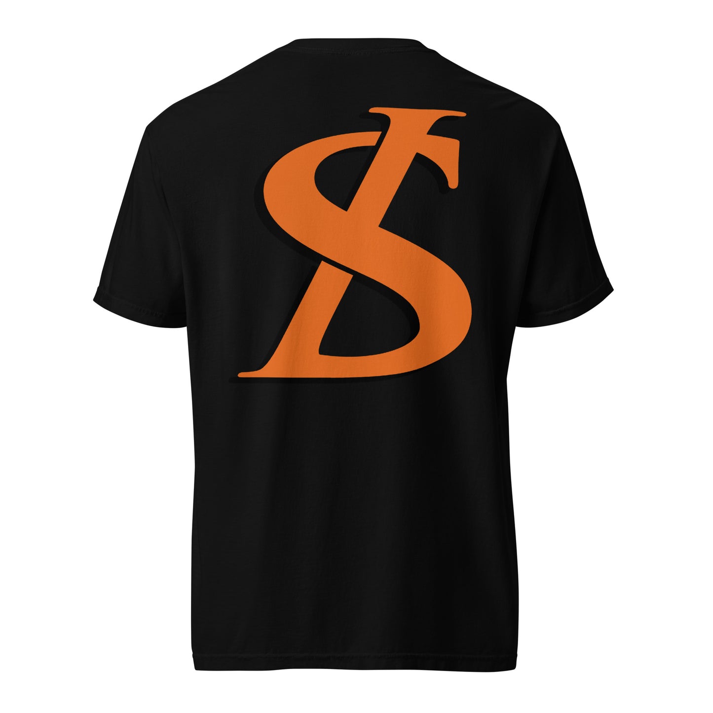 Short-Sleeved Cotton Orange Logo T-Shirt