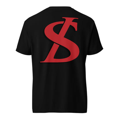 Short-Sleeved Cotton Red Logo T-Shirt