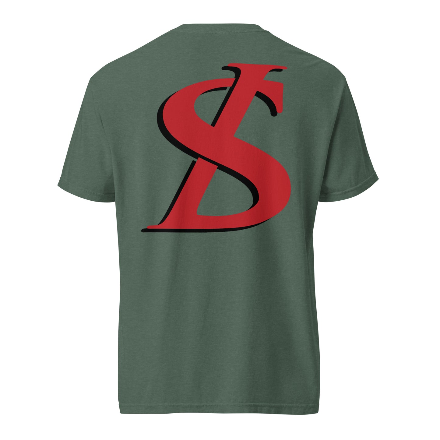 Short-Sleeved Cotton Red Logo T-Shirt