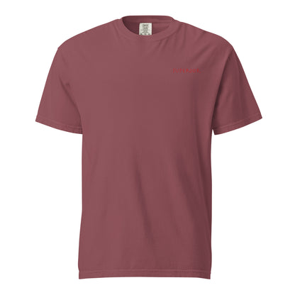 Short-Sleeved Cotton Red Logo T-Shirt