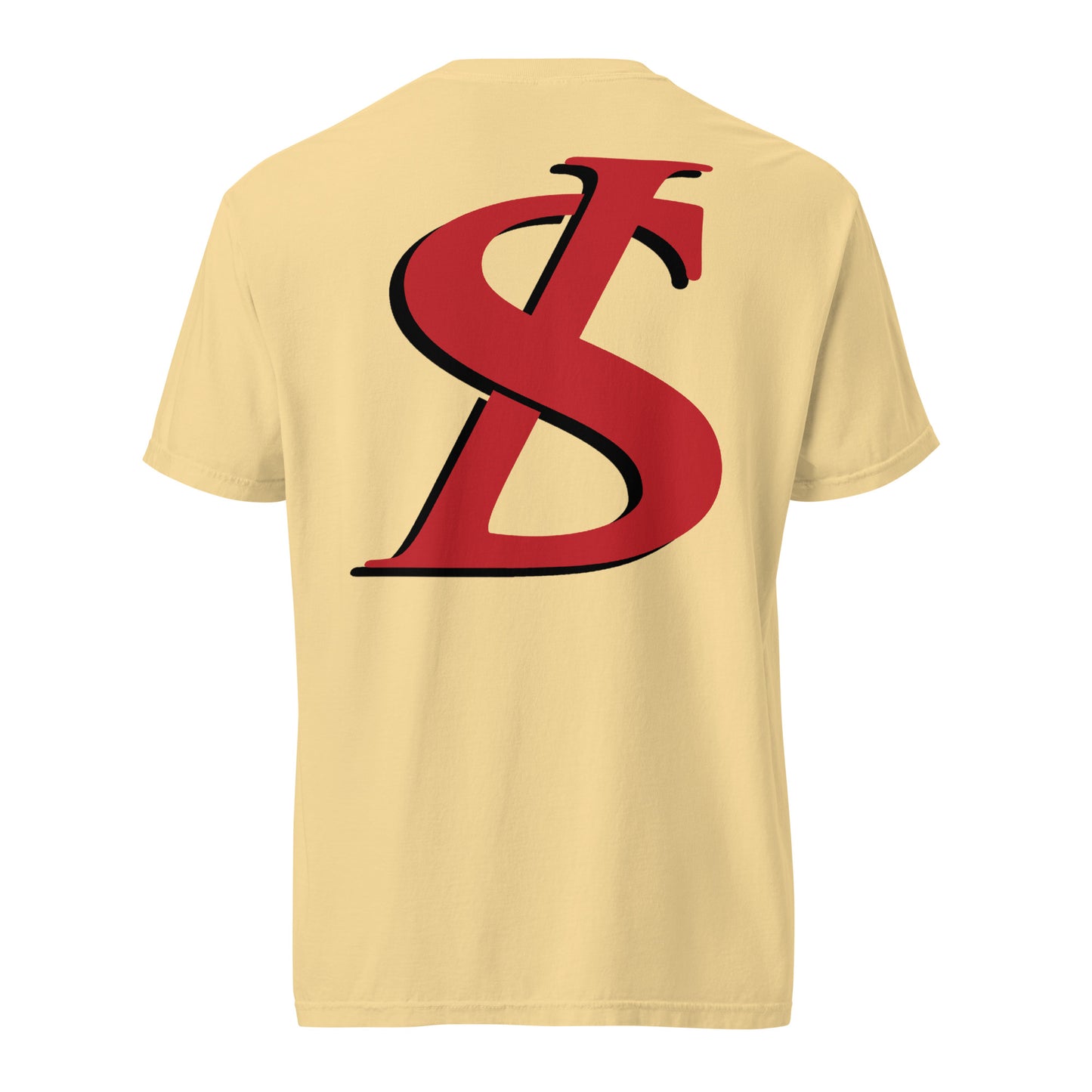 Short-Sleeved Cotton Red Logo T-Shirt