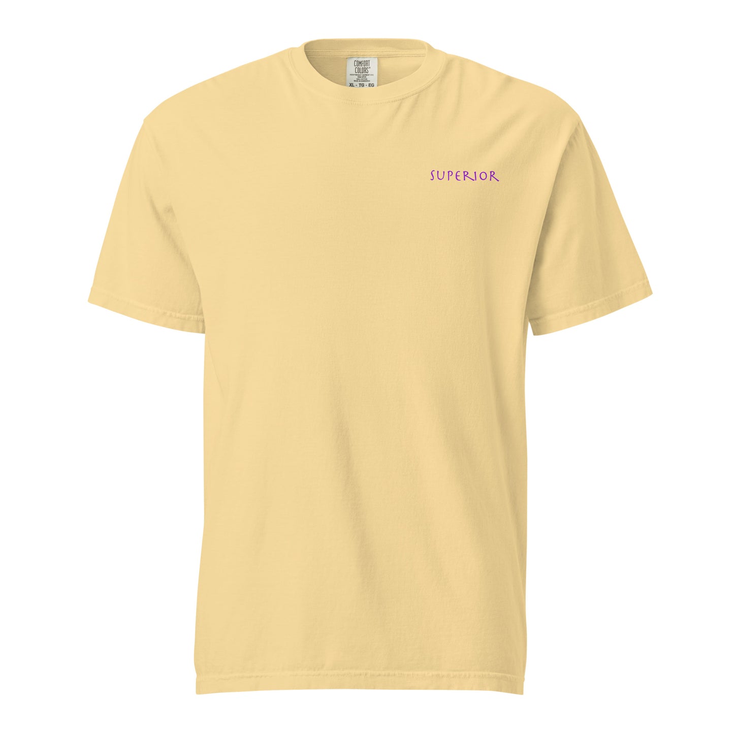 Short-Sleeved Cotton Purple Logo T-Shirt