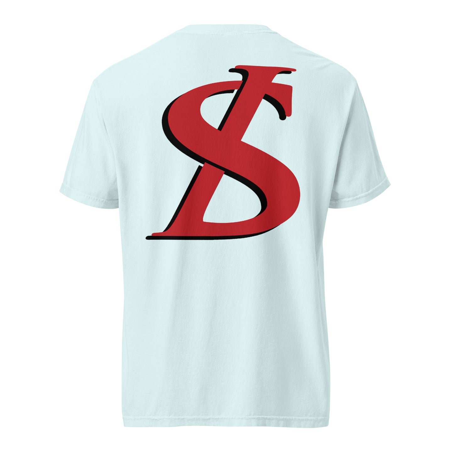 Short-Sleeved Cotton Red Logo T-Shirt