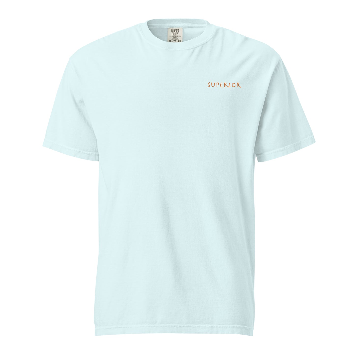 Short-Sleeved Cotton Orange Logo T-Shirt