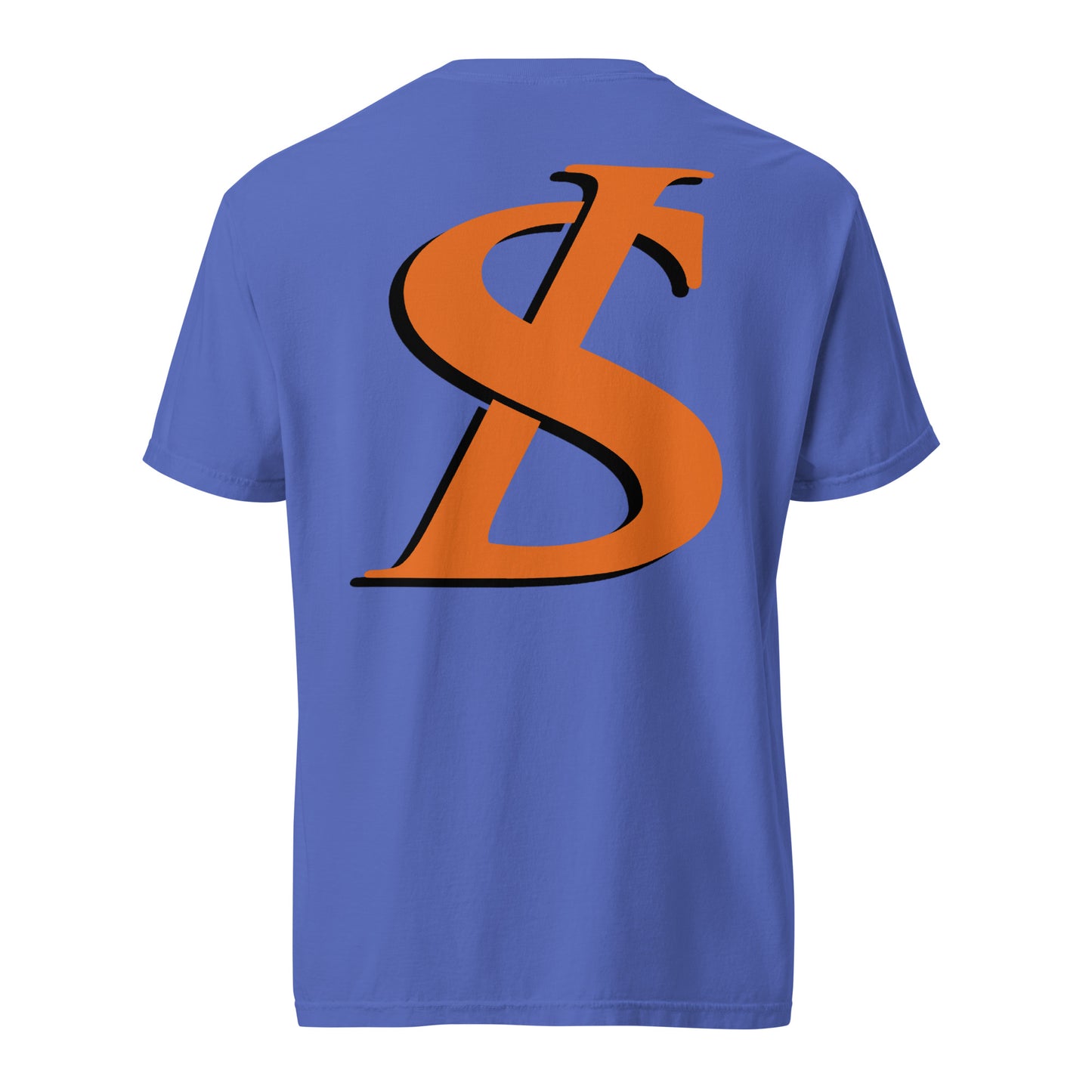 Short-Sleeved Cotton Orange Logo T-Shirt