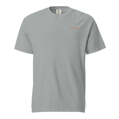 Short-Sleeved Cotton Orange Logo T-Shirt