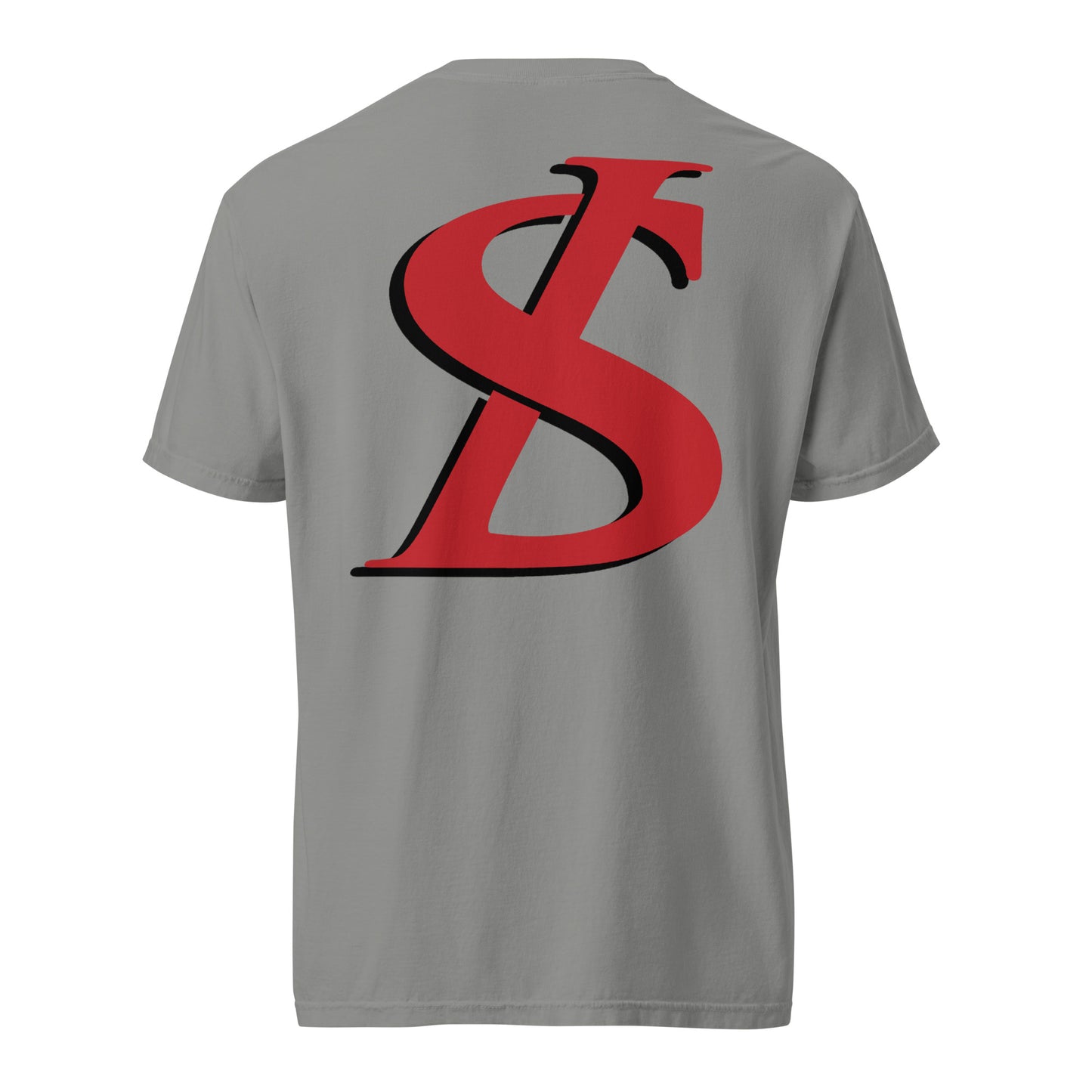 Short-Sleeved Cotton Red Logo T-Shirt