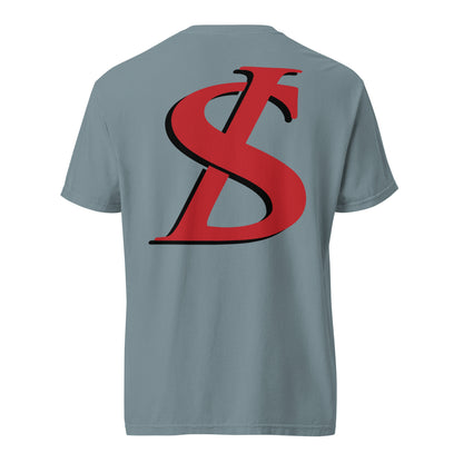 Short-Sleeved Cotton Red Logo T-Shirt