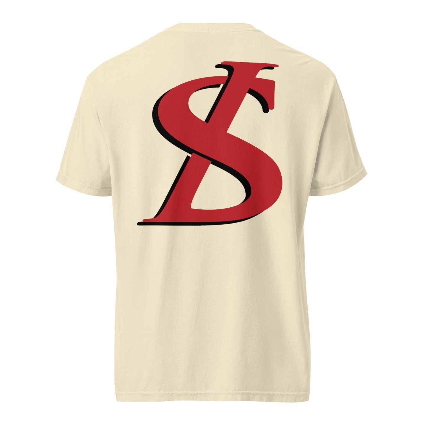 Short-Sleeved Cotton Red Logo T-Shirt