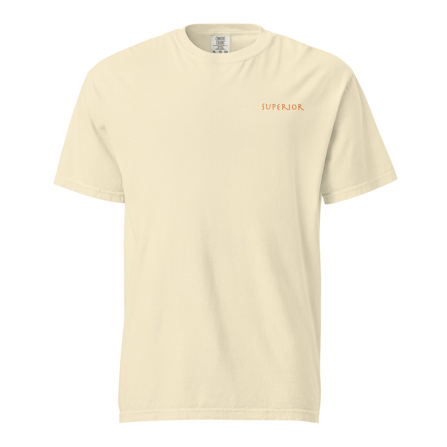 Short-Sleeved Cotton Orange Logo T-Shirt