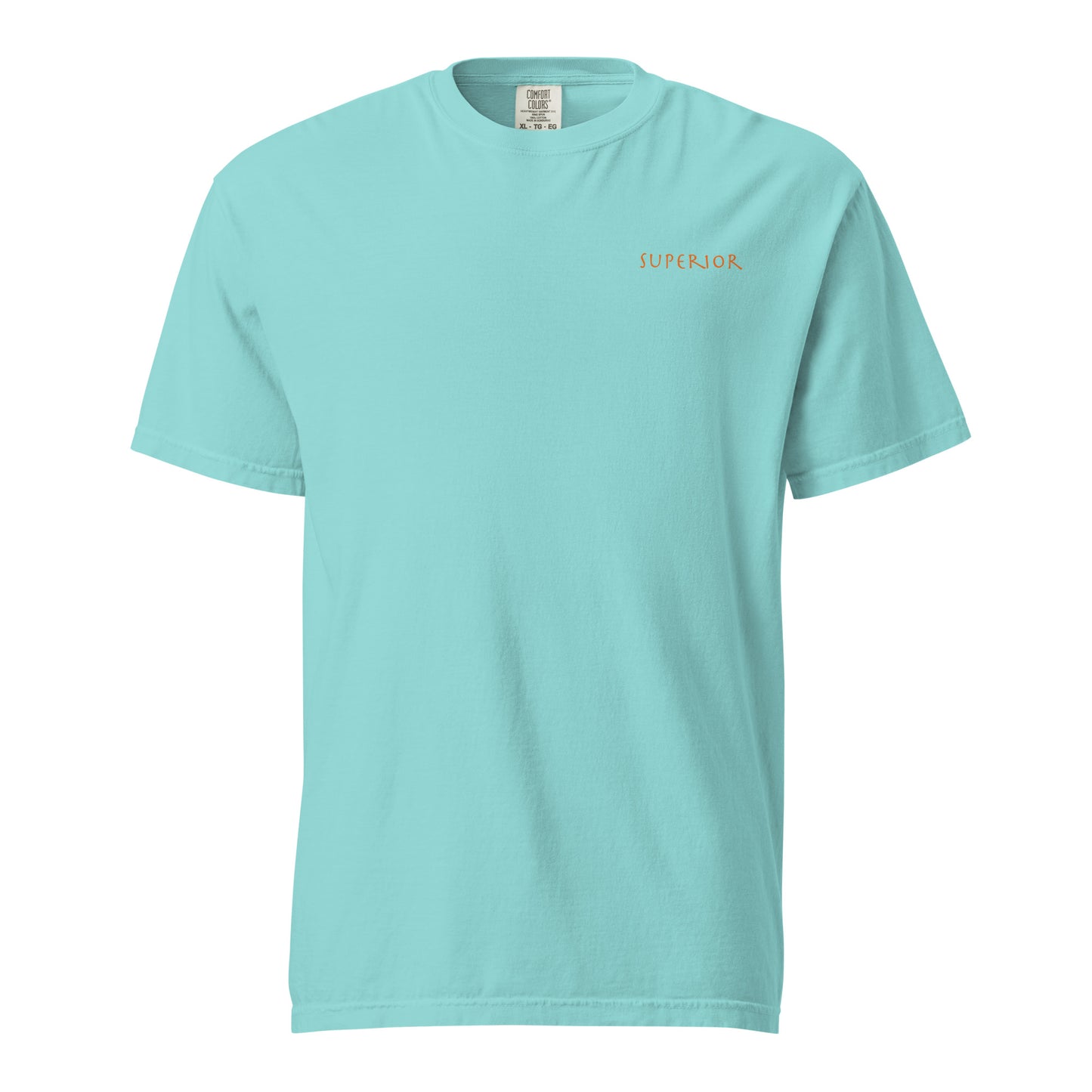 Short-Sleeved Cotton Orange Logo T-Shirt