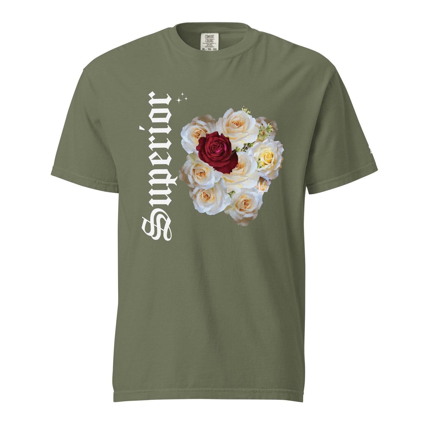 Short-Sleeved Cotton Superior Roses T-Shirt