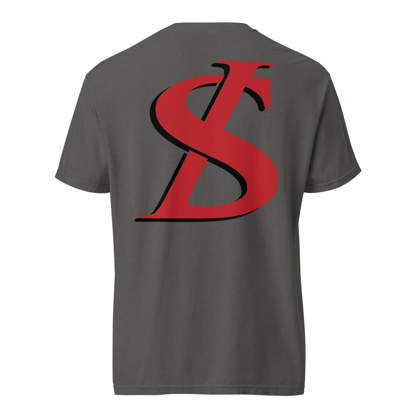 Short-Sleeved Cotton Red Logo T-Shirt