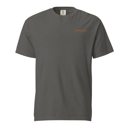 Short-Sleeved Cotton Orange Logo T-Shirt