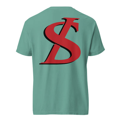 Short-Sleeved Cotton Red Logo T-Shirt