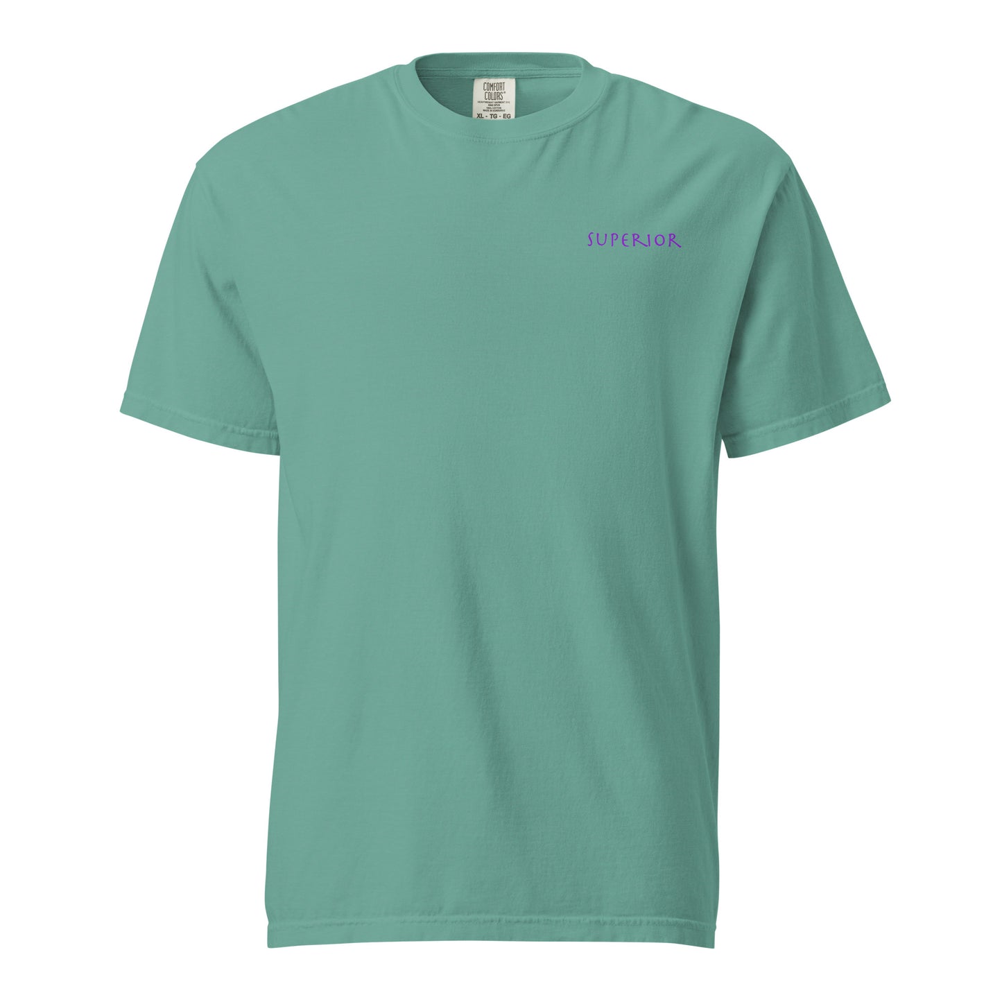 Short-Sleeved Cotton Purple Logo T-Shirt