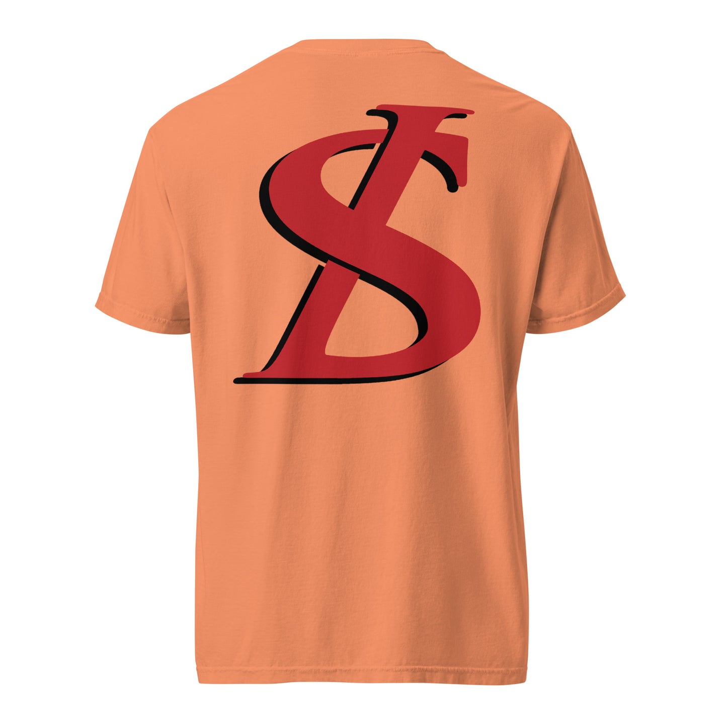 Short-Sleeved Cotton Red Logo T-Shirt