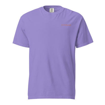 Short-Sleeved Cotton Orange Logo T-Shirt