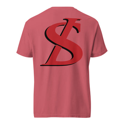 Short-Sleeved Cotton Red Logo T-Shirt