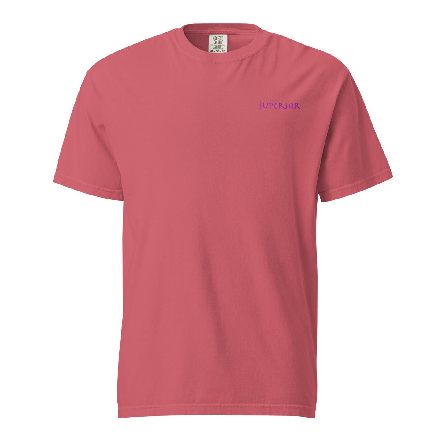 Short-Sleeved Cotton Purple Logo T-Shirt