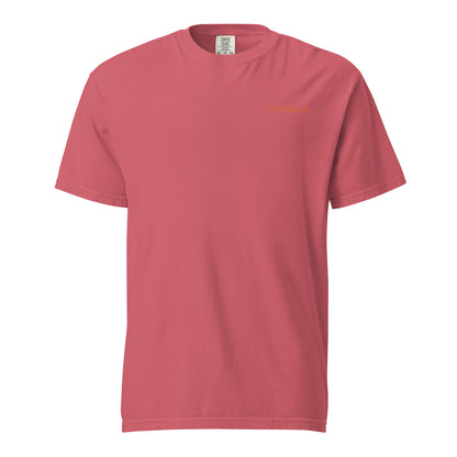 Short-Sleeved Cotton Orange Logo T-Shirt