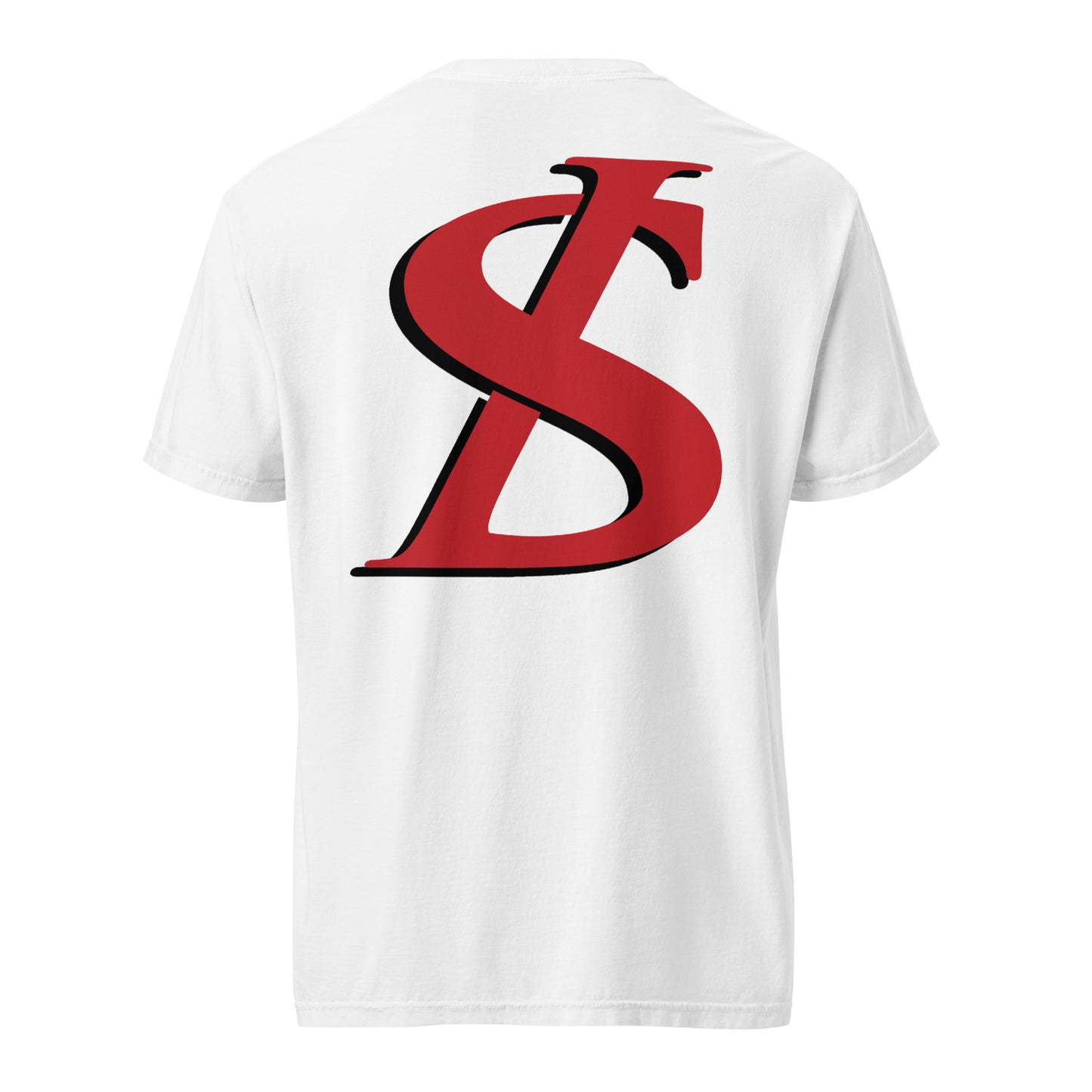 Short-Sleeved Cotton Red Logo T-Shirt