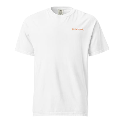 Short-Sleeved Cotton Orange Logo T-Shirt